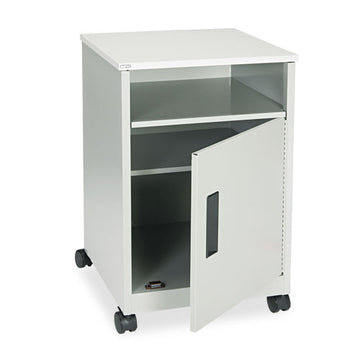 Safco® Steel Machine Stand W-compartment, One-shelf, 15.25w X 17.25d X 27.25h, Gray freeshipping - TVN Wholesale